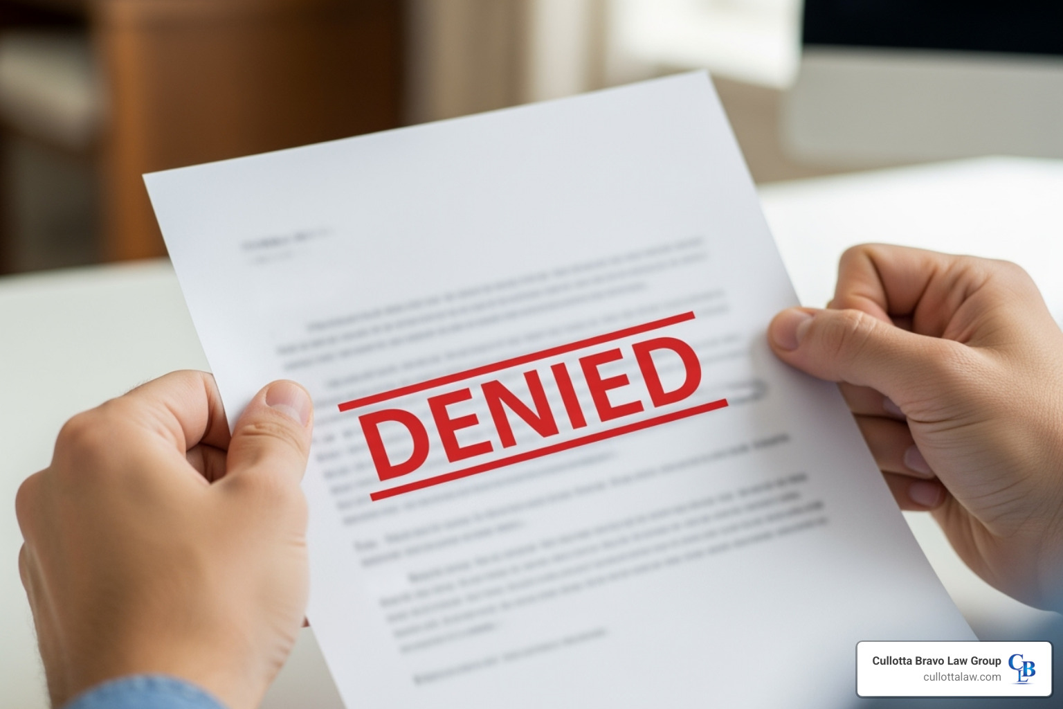 Denied workers comp
