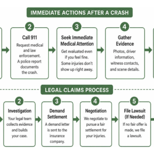 Immediate actions and legal claims process workflow
